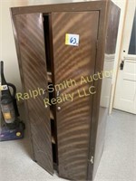 Brown metal cabinet
