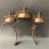 Set of Mounted Brass Bells