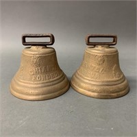 Pair of Early Brass Bells