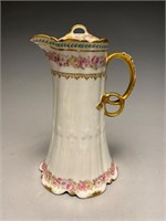 GDA Limoges Porcelain Decorated Chocolate Pot