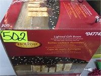 Lighted gift boxes (estate)