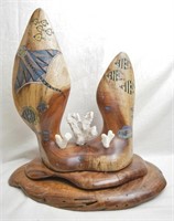 Dave Golston Koa Wood Sculpture