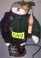 Snowman with candle (estate)