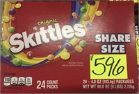 Skittles 24-4oz pks original exp 3-21