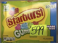 Starburst gummy sour exp 3-2021