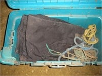 12 LIKE NEW CALF JACKETS IN BLUE TOTE