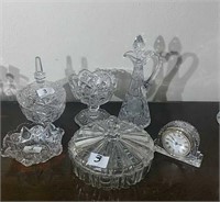 Pressed Glass & Crystal Lot