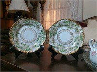 Pr Pouyat Limoges French Porcelain Desert Plates