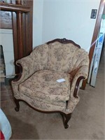 Fogle Furniture Mahogany Tapestry Sitting Chair