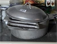 Aluminum Wagner Ware Pot & Cornbread Pan
