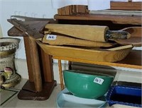 Wooden Kitchen Ware, Utensils, & Bowl