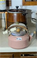 Enamelware Teapots and Pot