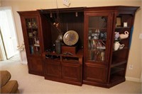 large wood entertainment center