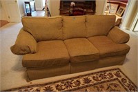 Bassett brown couch