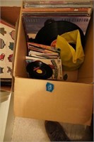 box of assorted albums