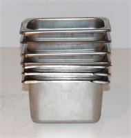 (7) 1/9 SIZE STAINLESS STEEL STEAM TABLE PANS