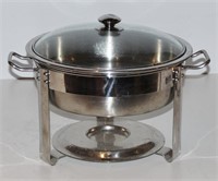 5 QT 12-INCH ROUND STAINLESS STEEL CHAFER