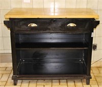 WOODEN OPEN FRONT CABINET