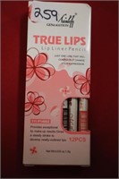 True Lips  Lip Liner Pencils (12pc)