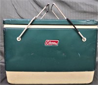 VINTAGE COLEMAN METAL ICE CHEST COOLER