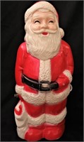 VINTAGE BLOW MOLD SANTA LIGHTED CHRISTMAS DISPLAY