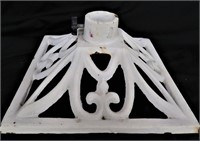 WHITE PAINTED CAST IRON CHRISTMAS TREE STAND