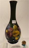 Moorcroft Pottery vase, Hibiscus pattern,