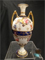 Royal Crown Derby hand painted vase, 8" high