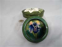 Moorcroft Pottery Orchid pin bowl &  Bermuda