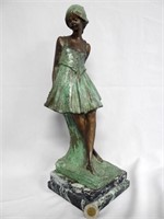 Bronze sculpture, The Dancer, signed Nicol Faso?,