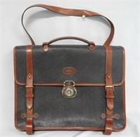 Mulberry leather briefcase, 13 x 16"