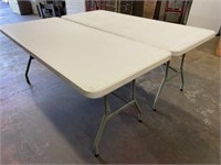 (5) 6ft White Tables