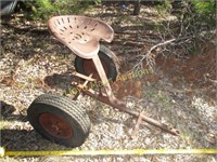Tractor Seat Implement Buggy - Yard Art