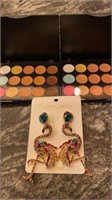 2 eye shadow pallets (both the same) and a pair
