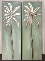 Pair of Palm Tree Paintings