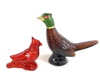 Pair of Bird Figurine Avon Bottles