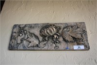 FLOWER PLAQUE 23"WX8"