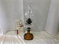 Amber Based Ribbed Oil Lamp