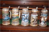 5 Ducks Unlimted Steins The Waterfowl Series The