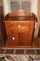 Antique Pine Washstand with One Drawer and One
