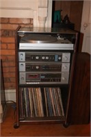 Sanyo Stereo System 240 with turntable, amplifier,