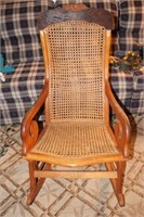 Cane Bottom and Back Rocking Chair