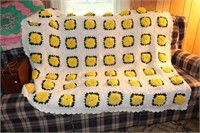 Yellow Rose Afghan and a