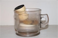 Amole Shaving Soap Mug with Shaving Brush