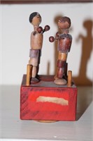 Wood Push Puppet Boxers