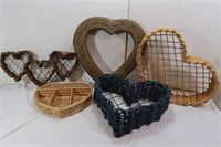 Assortment of Heart Baskets