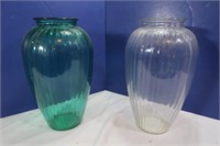 2 Floral Vases