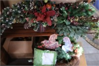 Christmas Decor-Wreath, Pine Decor & more
