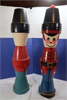 2 Clay Pot Toy Soldiers-30"H