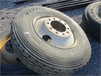 Toyo 11 R 24.5 Tire with Rim